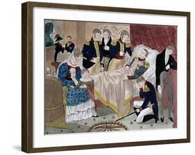 Death of Napoleon on St Helena-Stefano Bianchetti-Framed Giclee Print