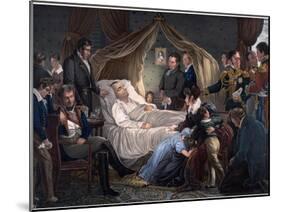 Death of Napoleon - Steuben, Charles De (1788-1856) - 1825 - Lithograph, Watercolour - 52,4X71,8 --Charles Auguste Steuben-Mounted Giclee Print