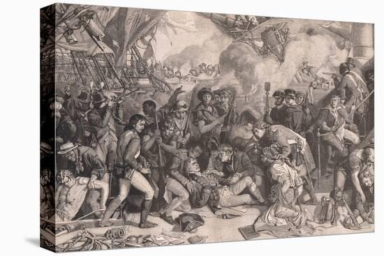 Death of Nelson Ad 1805-Daniel Maclise-Stretched Canvas