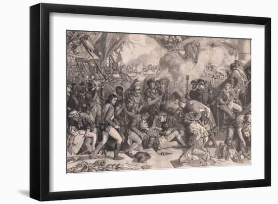 Death of Nelson Ad 1805-Daniel Maclise-Framed Giclee Print