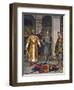 Death of Odoacer, Killed by Theodoric, King of the Ostrogoths-Tancredi Scarpelli-Framed Giclee Print