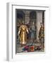 Death of Odoacer, Killed by Theodoric, King of the Ostrogoths-Tancredi Scarpelli-Framed Giclee Print