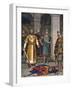 Death of Odoacer, Killed by Theodoric, King of the Ostrogoths-Tancredi Scarpelli-Framed Giclee Print