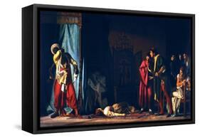 Death of Othello-Pompeo Molmenti-Framed Stretched Canvas