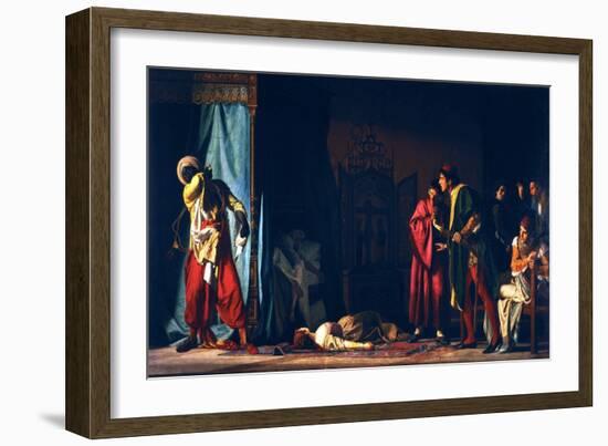 Death of Othello-Pompeo Molmenti-Framed Giclee Print