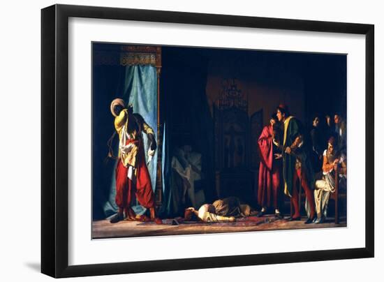 Death of Othello-Pompeo Molmenti-Framed Giclee Print
