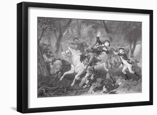 Death of Patrick Ferguson at the Battle of King's Mountain, 7 October 1780-American School-Framed Giclee Print