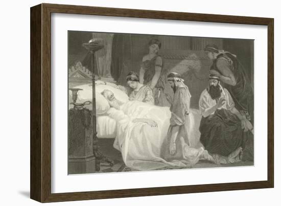Death of Pericles, 429 BC-Alonzo Chappel-Framed Giclee Print