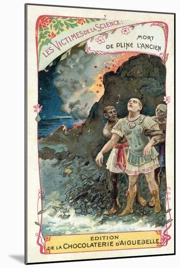 Death of Pliny the Elder in the Eruption of Vesuvius, 79-null-Mounted Giclee Print