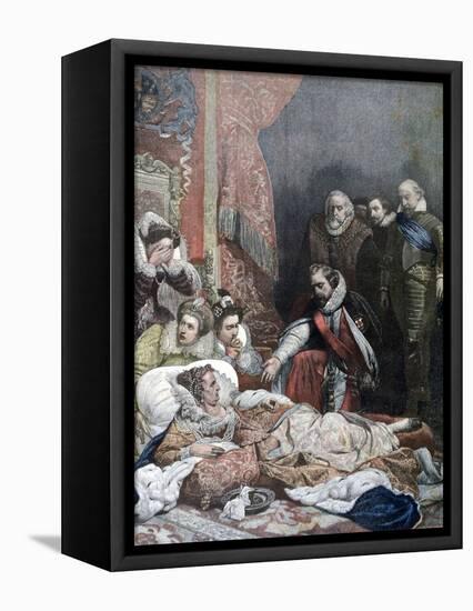 Death of Queen Elizabeth, 1892-Paul Delaroche-Framed Stretched Canvas
