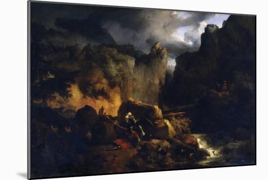 Death of Roland, C1818-Achille Etna Michallon-Mounted Premium Giclee Print