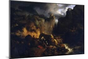 Death of Roland, C1818-Achille Etna Michallon-Mounted Premium Giclee Print