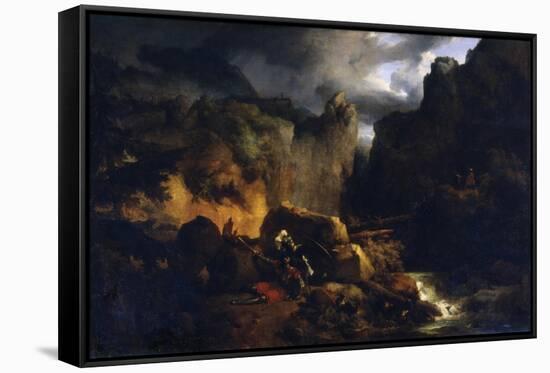 Death of Roland, C1818-Achille Etna Michallon-Framed Stretched Canvas