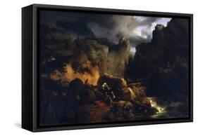 Death of Roland, C1818-Achille Etna Michallon-Framed Stretched Canvas