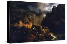 Death of Roland, C1818-Achille Etna Michallon-Stretched Canvas