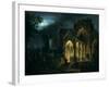 Death of Romeo and Juliet in Moonlit Landscape-Lorenzo Scarabellotto-Framed Giclee Print