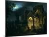 Death of Romeo and Juliet in Moonlit Landscape-Lorenzo Scarabellotto-Mounted Giclee Print