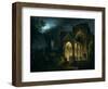 Death of Romeo and Juliet in Moonlit Landscape-Lorenzo Scarabellotto-Framed Premium Giclee Print