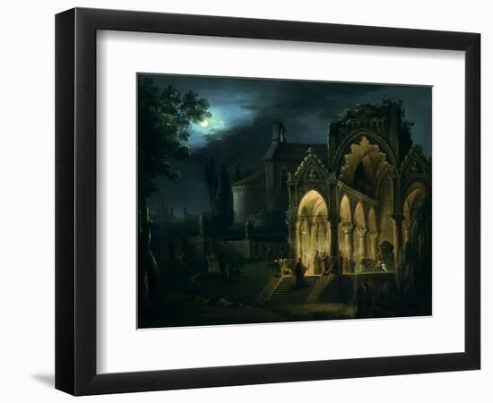 Death of Romeo and Juliet in Moonlit Landscape-Lorenzo Scarabellotto-Framed Premium Giclee Print