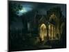 Death of Romeo and Juliet in Moonlit Landscape-Lorenzo Scarabellotto-Mounted Premium Giclee Print