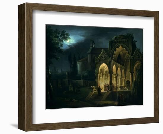 Death of Romeo and Juliet in Moonlit Landscape-Lorenzo Scarabellotto-Framed Giclee Print