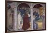 Death of Saint Monica, Scene from Life of Saint Augustine, 1420-1425-Ottaviano Nelli-Framed Giclee Print