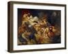 Death of Sardanapalus (Studi)-Eugene Delacroix-Framed Giclee Print