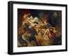 Death of Sardanapalus (Studi)-Eugene Delacroix-Framed Giclee Print