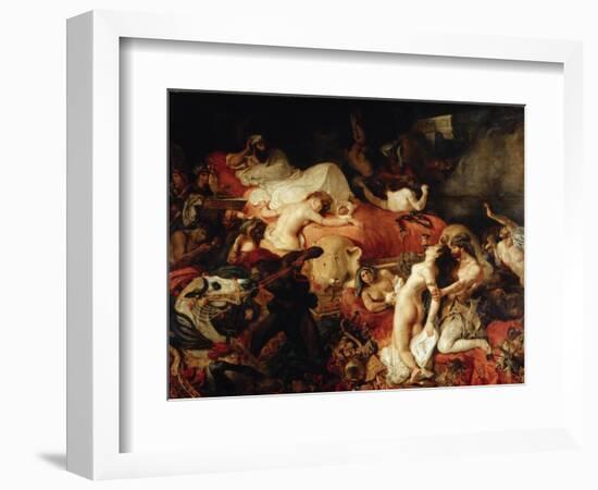 Death of Sardanapalus-Eugene Delacroix-Framed Giclee Print