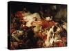 Death of Sardanapalus-Eugene Delacroix-Stretched Canvas
