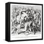 Death of Saul, 1 Samuel-Julius Schnorr von Carolsfeld-Framed Stretched Canvas