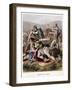 Death of Saul and His Armour Bearer in Battle with the Philistines, 1870-Kronheim & Co-Framed Giclee Print