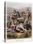 Death of Saul and His Armour Bearer in Battle with the Philistines, 1870-Kronheim & Co-Stretched Canvas