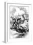Death of Sebastien Rale, French Jesuit Missionary in America, 1724-null-Framed Giclee Print
