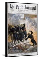 Death of Sergeant Bauchat, Rue De Reuilly, Paris, 1894-Frederic Lix-Framed Stretched Canvas