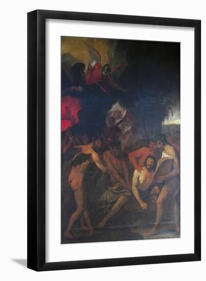 Death of Sinner, 1625-1630-Giovanni Andrea De Ferrari-Framed Giclee Print