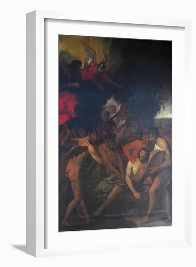 Death of Sinner, 1625-1630-Giovanni Andrea De Ferrari-Framed Giclee Print