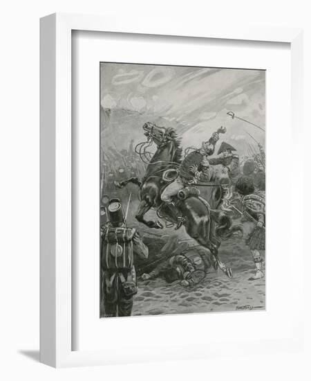 Death of Sir Edward Pakenham at the Battle of New Orleans, 1814-Paul Hardy-Framed Giclee Print