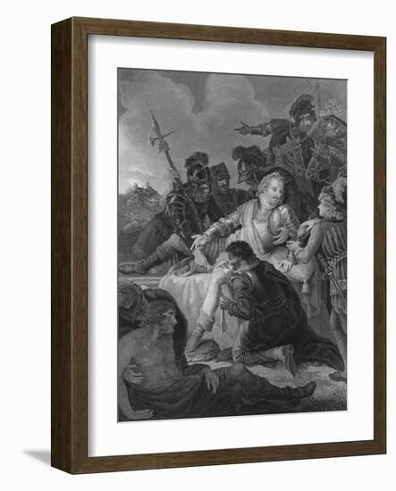 'Death of Sir Philip Sidney', 1859-Herbert Bourne-Framed Giclee Print