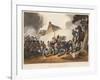 Death of Sir Thomas Picton, Engraved by M. Dubourg, 1819 (Coloured Aquatint)-John Augustus Atkinson-Framed Giclee Print