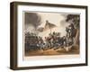 Death of Sir Thomas Picton, Engraved by M. Dubourg, 1819 (Coloured Aquatint)-John Augustus Atkinson-Framed Giclee Print