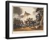 Death of Sir Thomas Picton, Engraved by M. Dubourg, 1819 (Coloured Aquatint)-John Augustus Atkinson-Framed Giclee Print