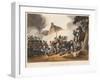 Death of Sir Thomas Picton, Engraved by M. Dubourg, 1819 (Coloured Aquatint)-John Augustus Atkinson-Framed Giclee Print