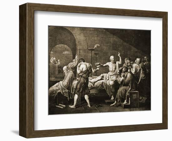 Death of Socrates-Jacques-Louis David-Framed Giclee Print