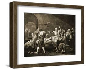 Death of Socrates-Jacques-Louis David-Framed Giclee Print