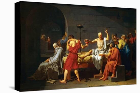 Death of Socrates-Jacques-Louis David-Stretched Canvas