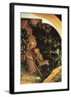 Death of St Egidio, Panel of the Garamszentbenedek Altarpiece, 1427-Tamas Kolozsvari-Framed Giclee Print