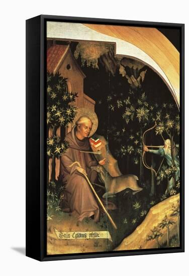 Death of St Egidio, Panel of the Garamszentbenedek Altarpiece, 1427-Tamas Kolozsvari-Framed Stretched Canvas