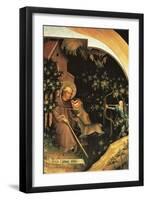 Death of St Egidio, Panel of the Garamszentbenedek Altarpiece, 1427-Tamas Kolozsvari-Framed Giclee Print