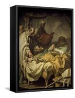 Death of St. Francis De Sales, 1766-Louis Jean Jacques Durameau-Framed Stretched Canvas